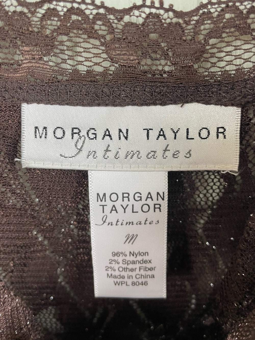 Vintage Y2K Morgan Taylor Intimates Brown Glitter Babydoll Slip Dress Fairycore - Picture 5 of 11